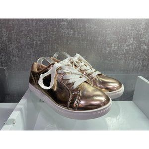 Cat and Jack Women's Rose Gold Lace Up Low Top Sneakers Size: 4 (F22)